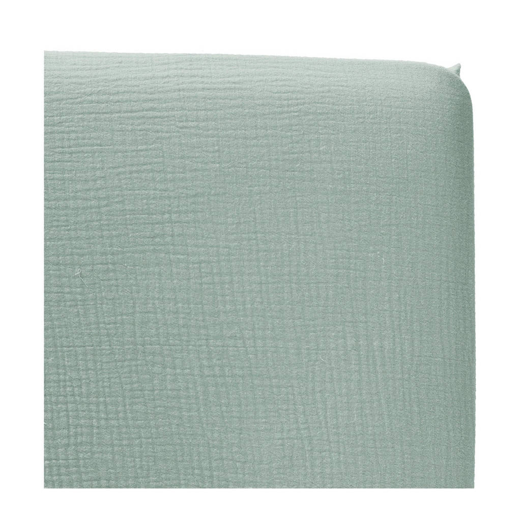 Cottonbaby katoenen hoeslaken ledikant soft 60x120 cm Oudgroen