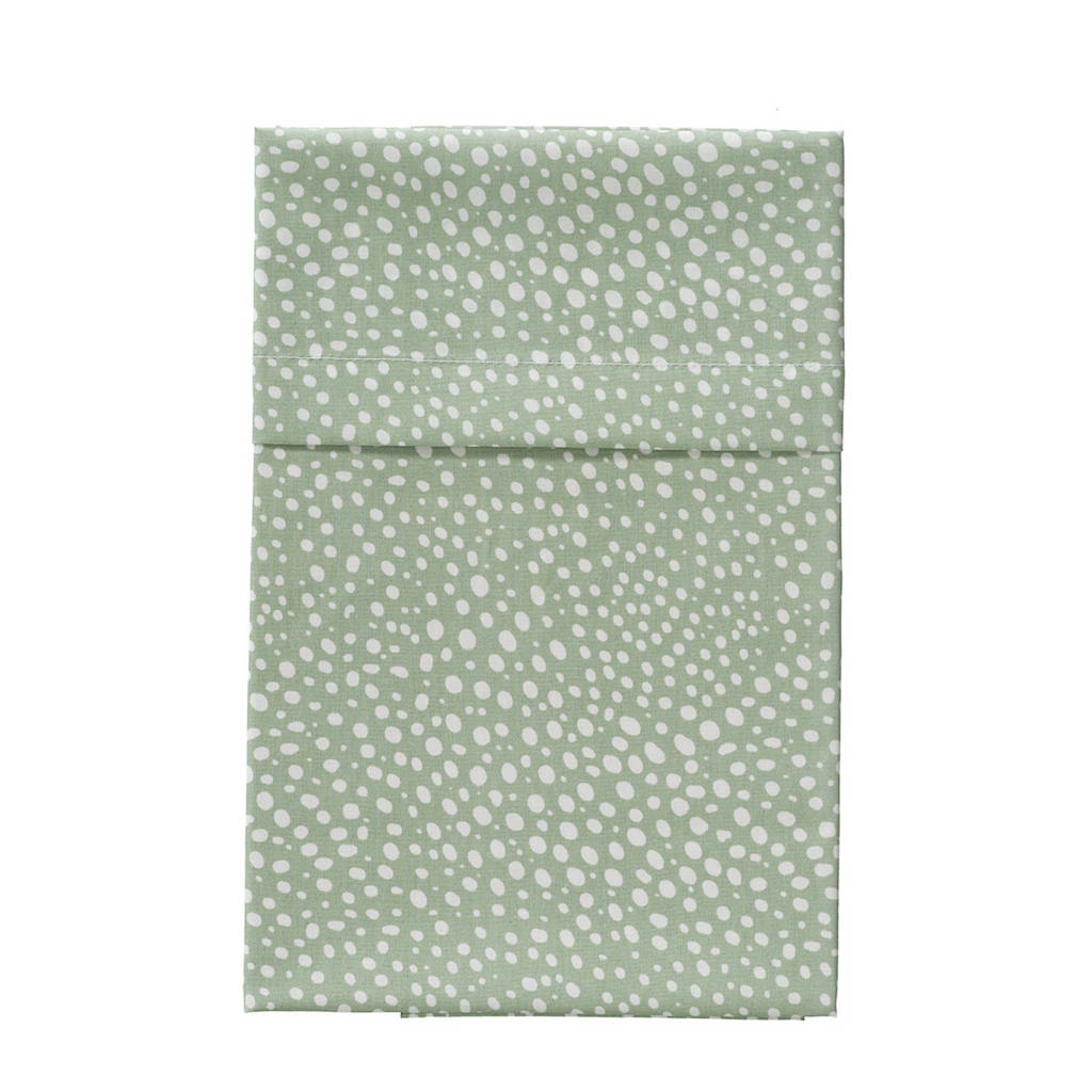 Cottonbaby baby ledikantlaken hagel 120x150 cm oudgroen, Oudgroen