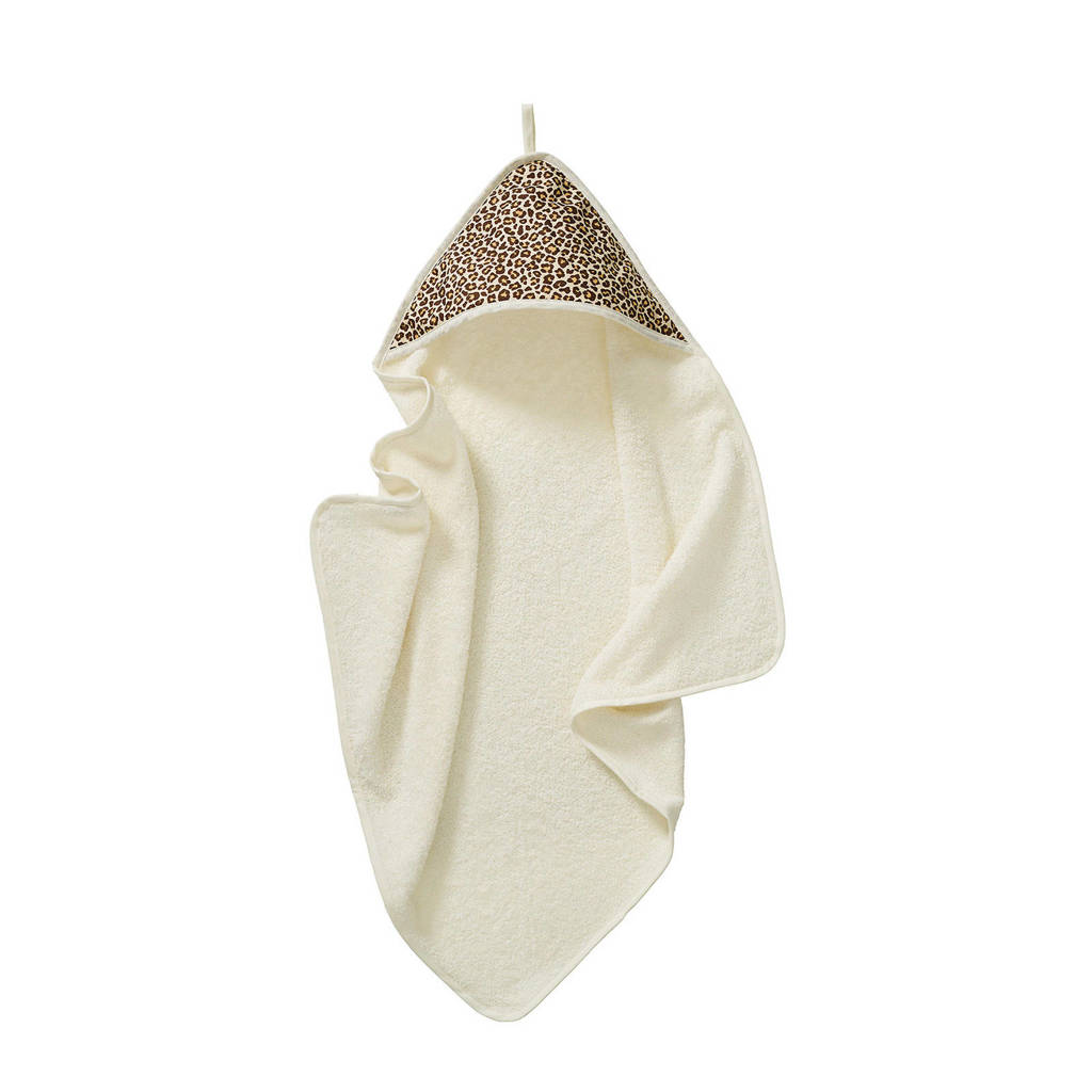 Cottonbaby badcape 75x75 cm panter bruin, Bruin