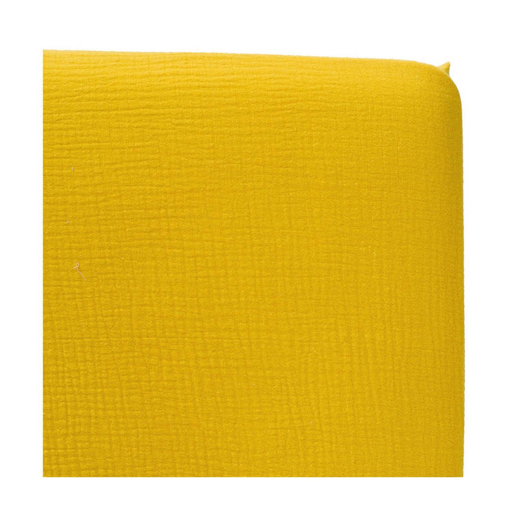 Cottonbaby katoenen baby hoeslaken ledikant soft 60x120 cm Okergeel