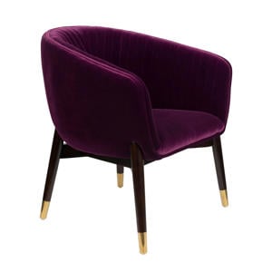 Dolly fauteuil velours 