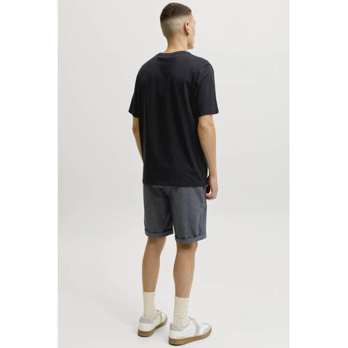 JACK & JONES ESSENTIALS slim T-shirt zwart afbeelding