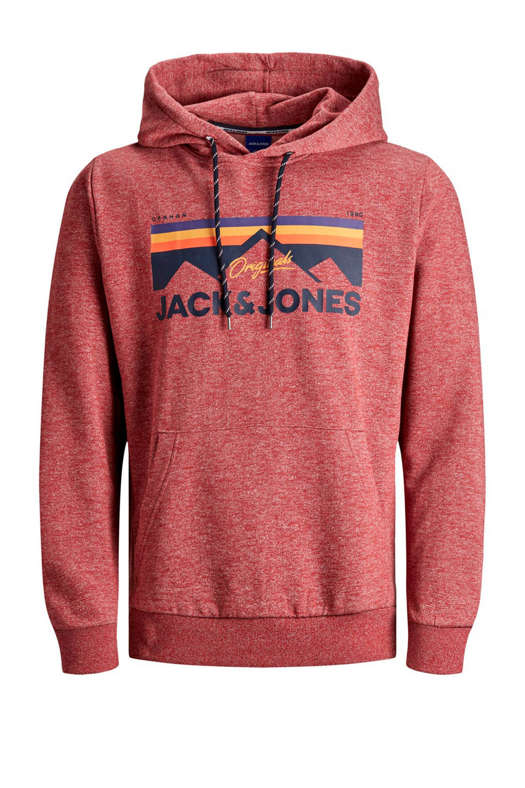 JACK & JONES ORIGINALS gemêleerde hoodie rood, Rood
