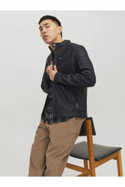thumbnail: JACK & JONES ESSENTIALS imitatieleren  jas zwart