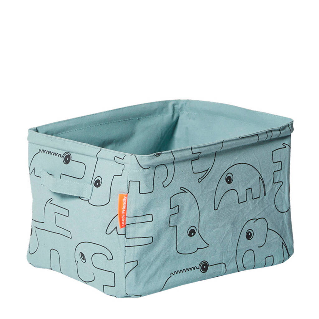 Done by Deer canvas opbergmand blauw, Blauw