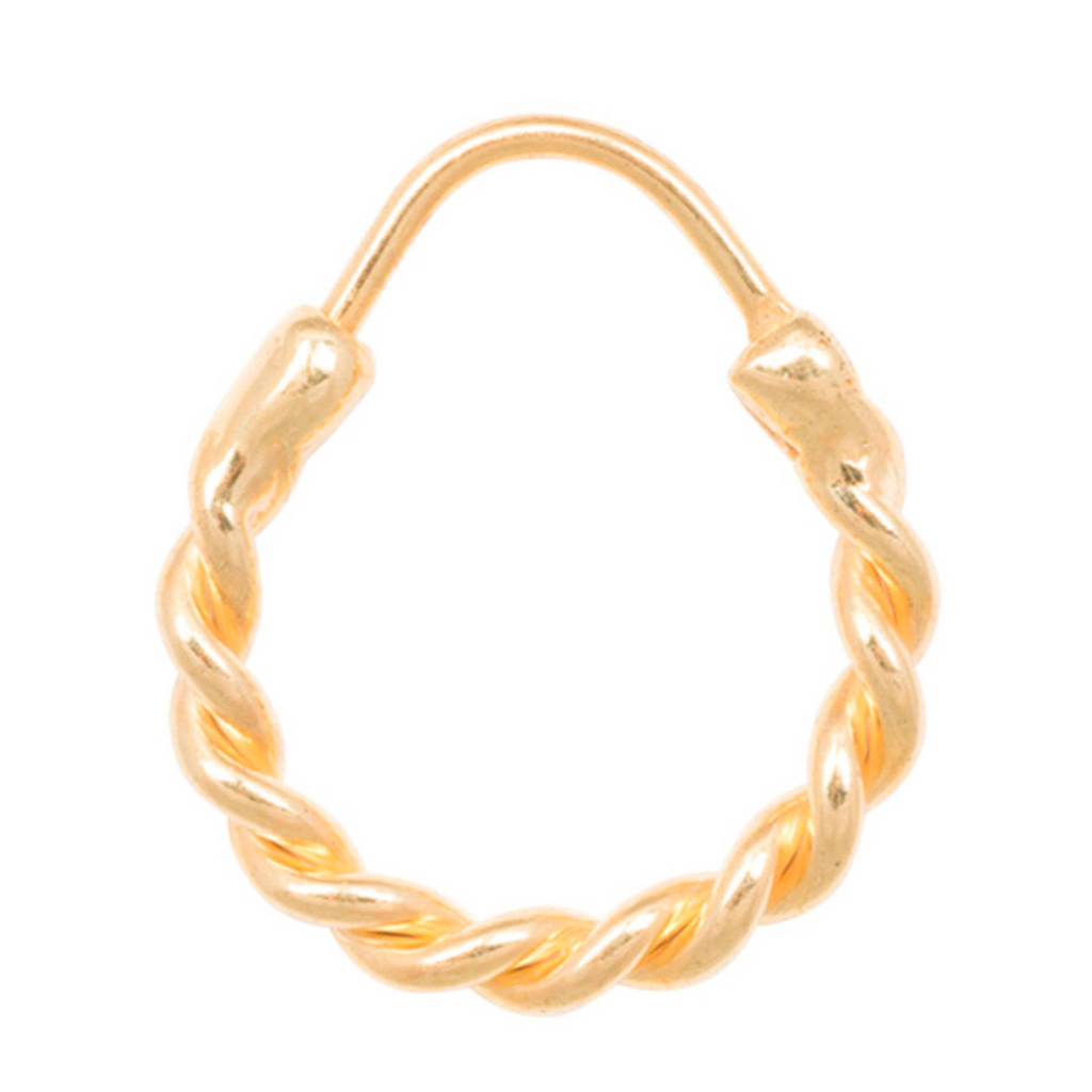 ANNA + NINA gouden Single Rope oorbel 18-1M902021G, Goudkleurig