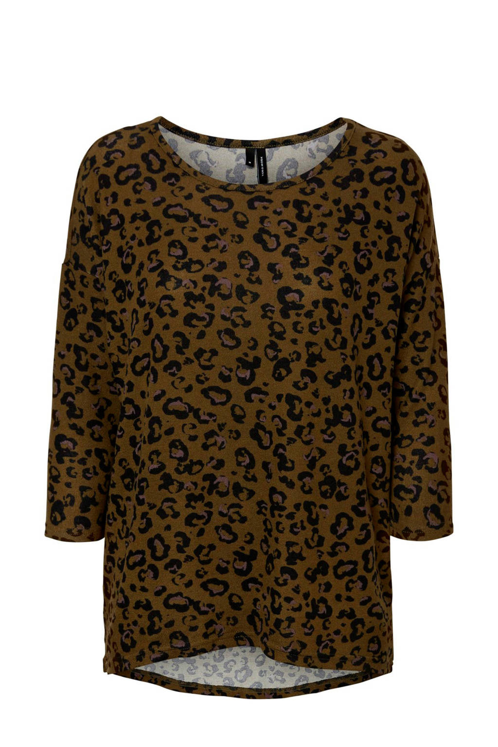 VERO MODA trui met panterprint groen, Groen