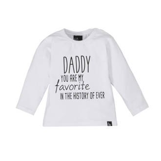 longsleeve met tekst wit