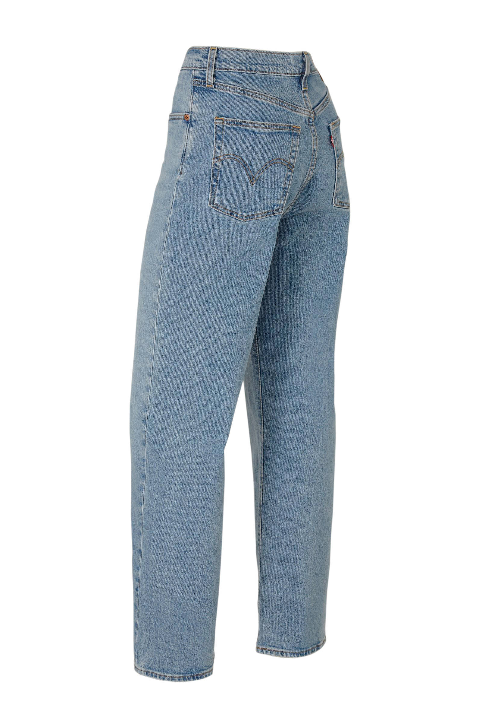 levi's ribcage high waist straight fit jeans met stretch