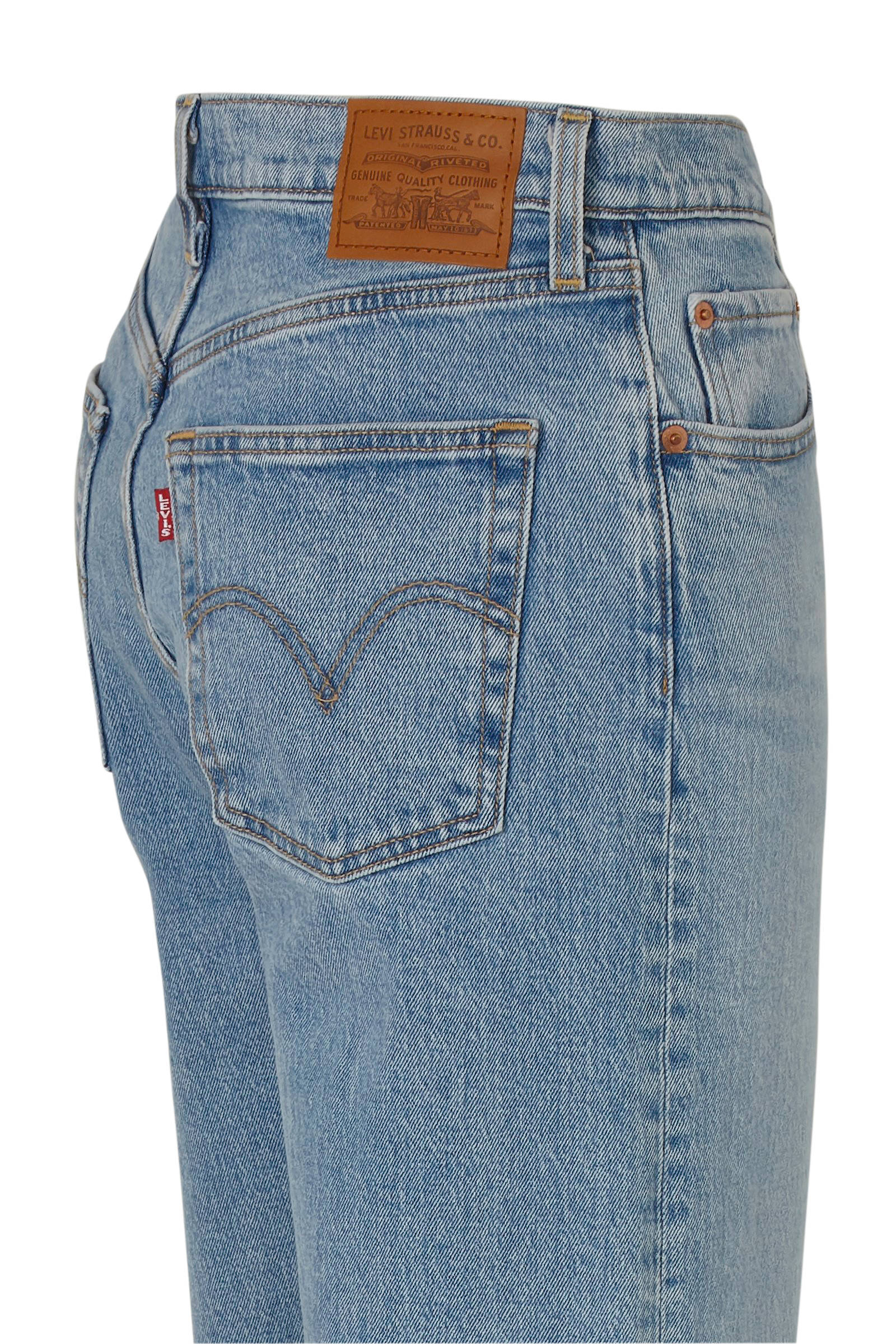 levi's ribcage high waist straight fit jeans met stretch