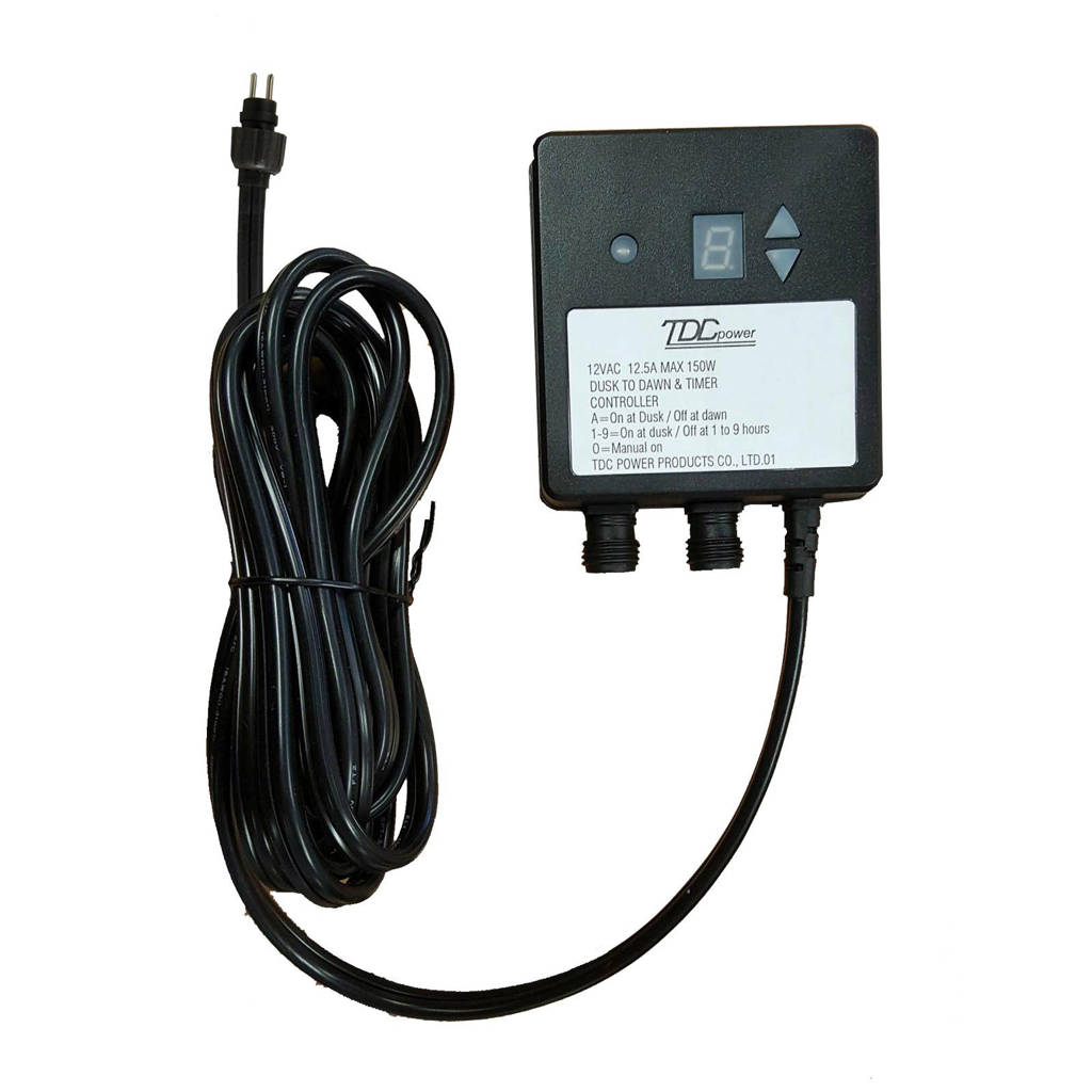 Luxform 12V Timer met dag/nacht sensor 12 V timer met dag/nacht sensor, Zwart