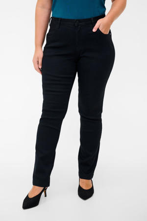 regular waist slim fit jeans Emily zwart