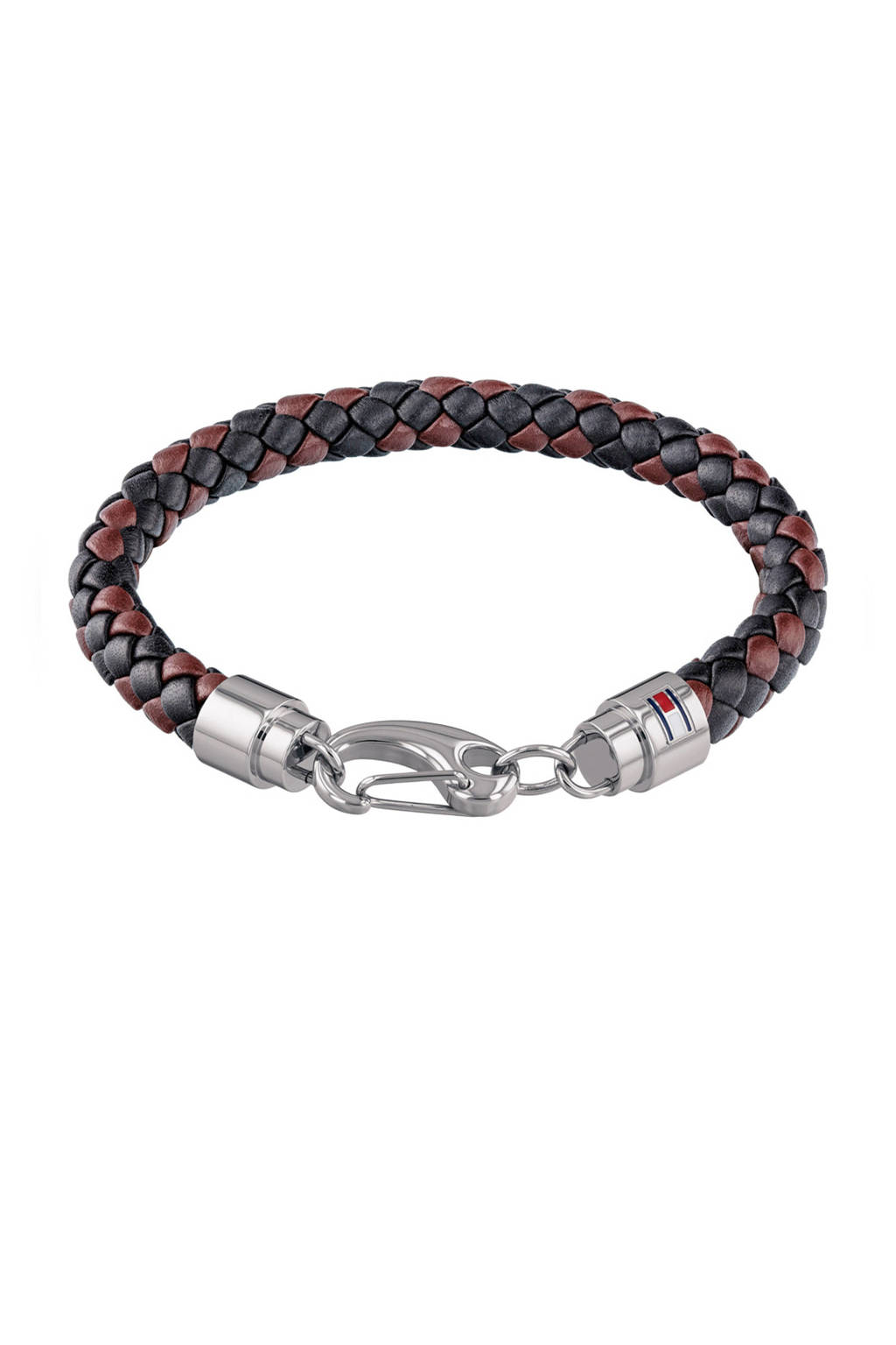 Tommy Hilfiger leren armband TJ2790047, Bruin,Zwart