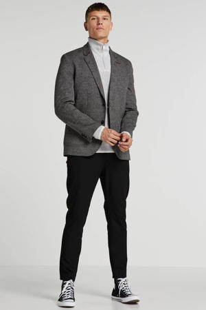 LERROS geruit regular fit colbert grijs