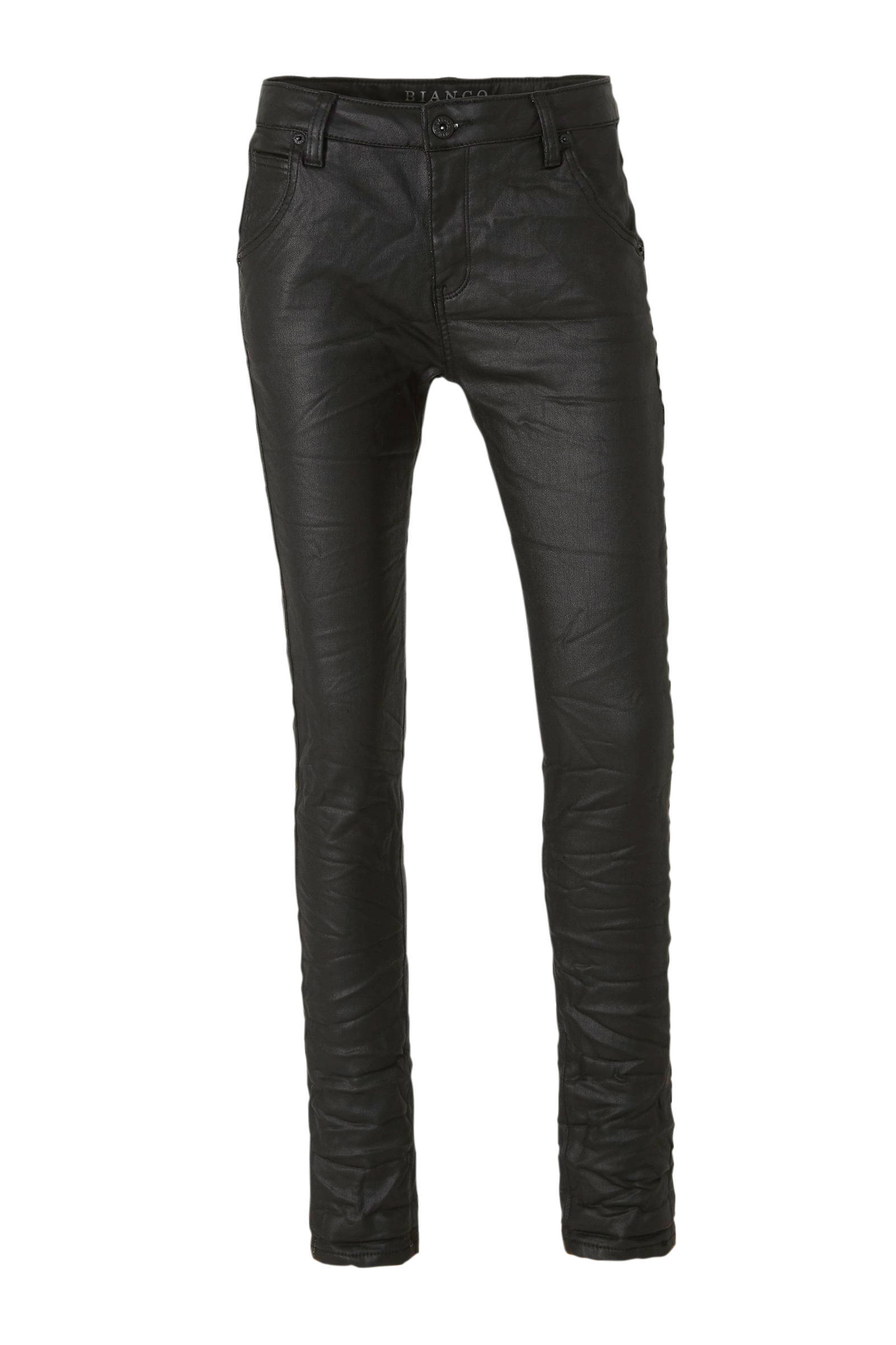 Bianco Jeans coated boyfriend broek zwart | wehkamp