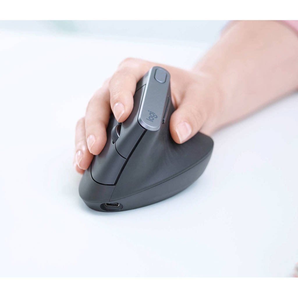 Zegevieren rotatie Dezelfde Logitech MX Vertical ergonomische muis | wehkamp