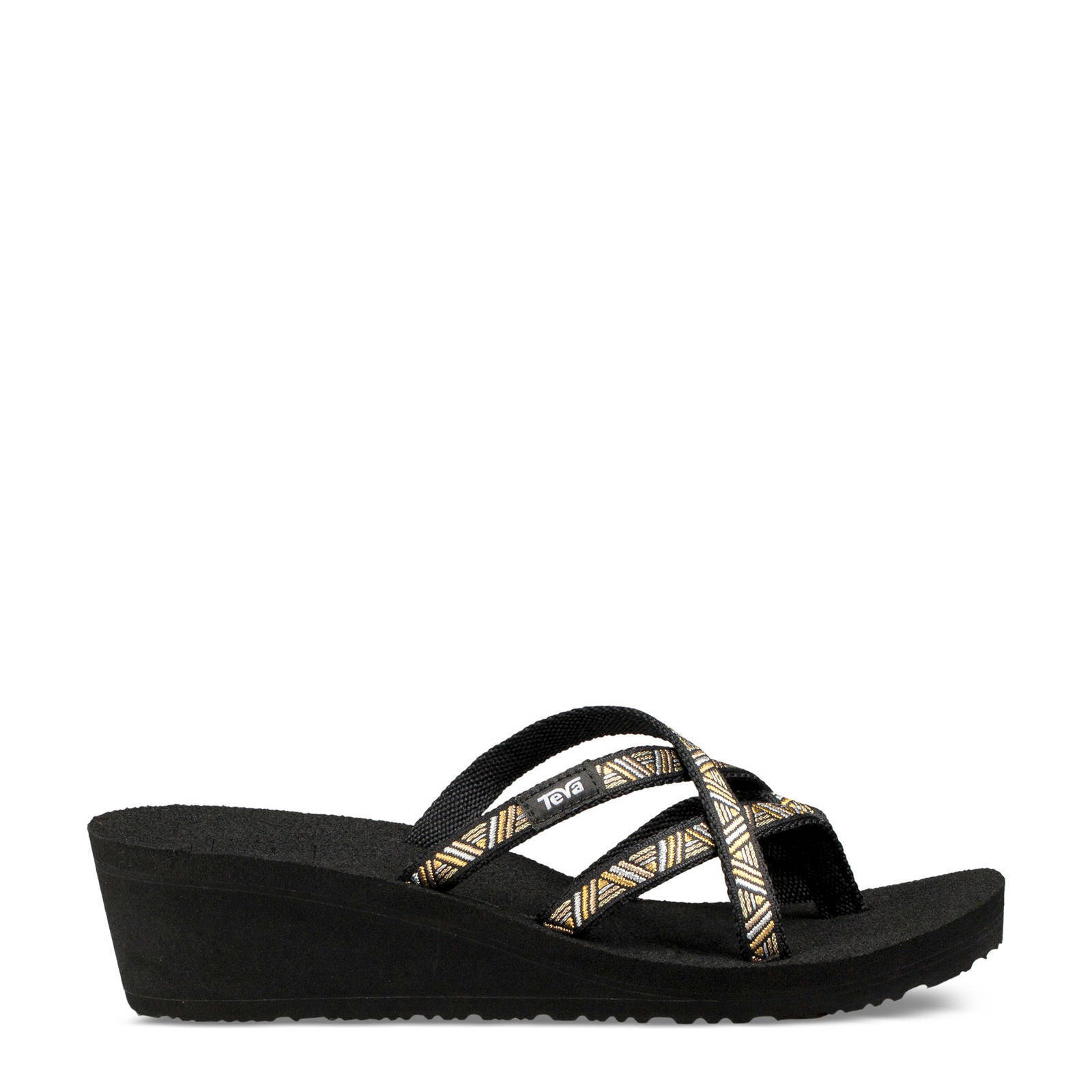 Teva Mush Mandalyn teenslippers zwart | wehkamp