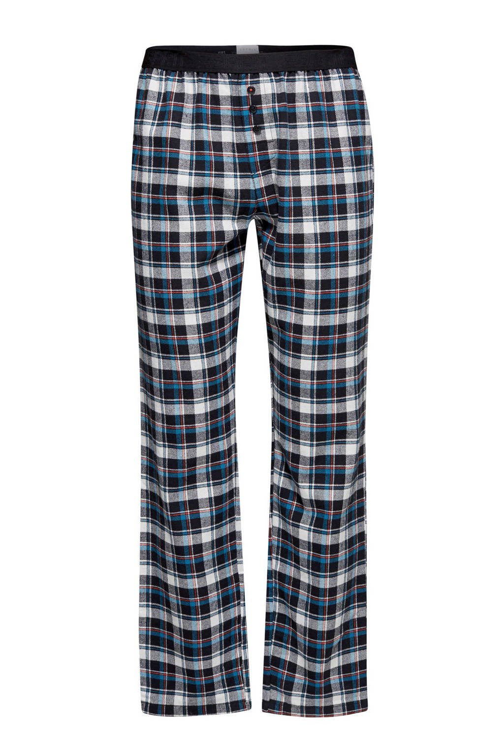 ESPRIT Men Bodywear geruite flanellen pyjamabroek blauw, Blauw
