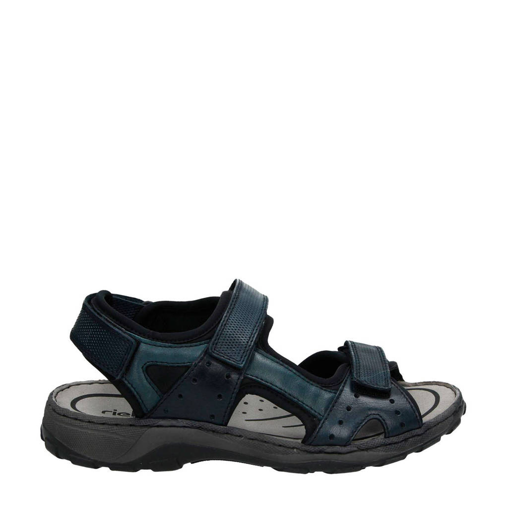 Geef rechten Willen arm Rieker leren outdoor sandalen donkerblauw | wehkamp