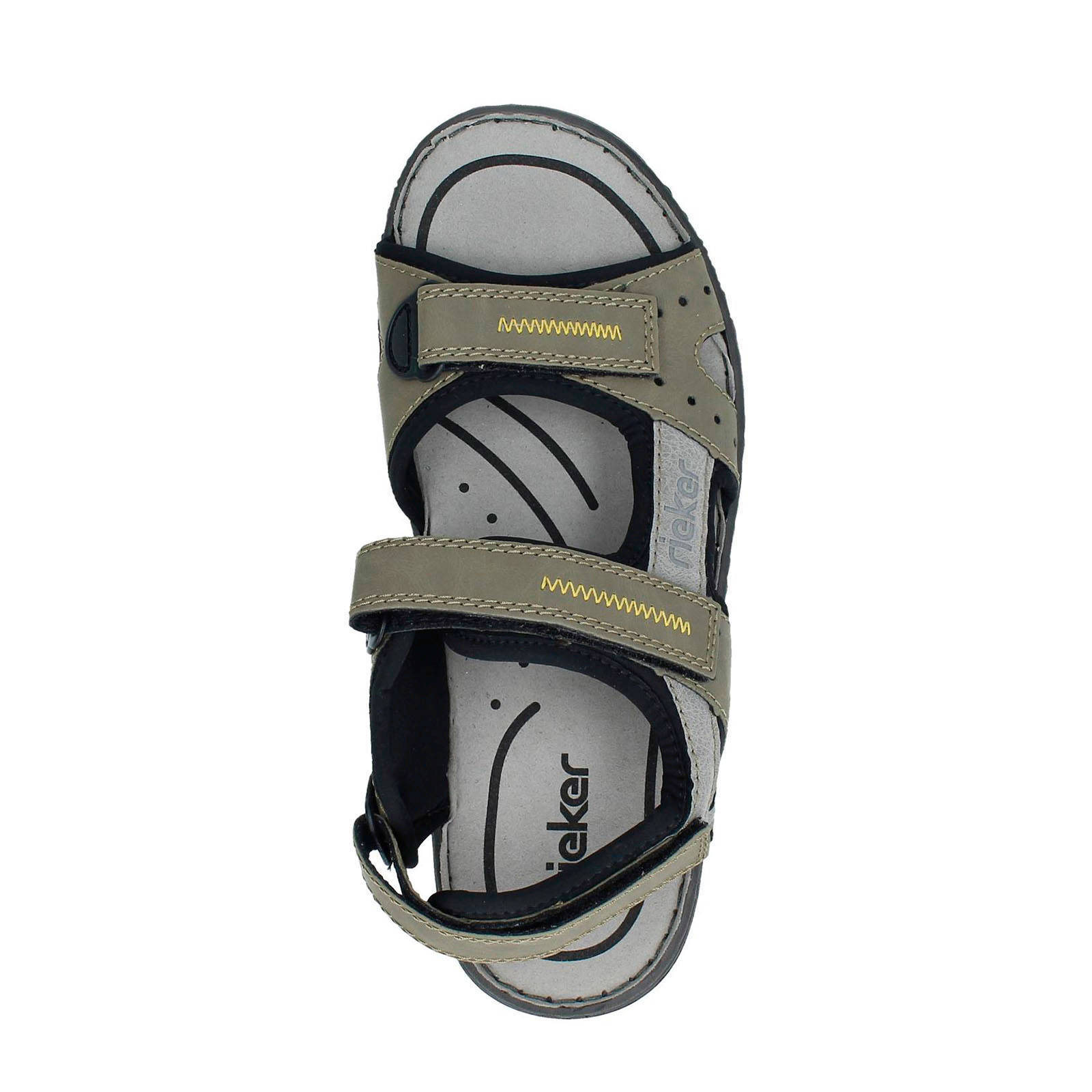 Rieker outdoor sandalen kaki | wehkamp