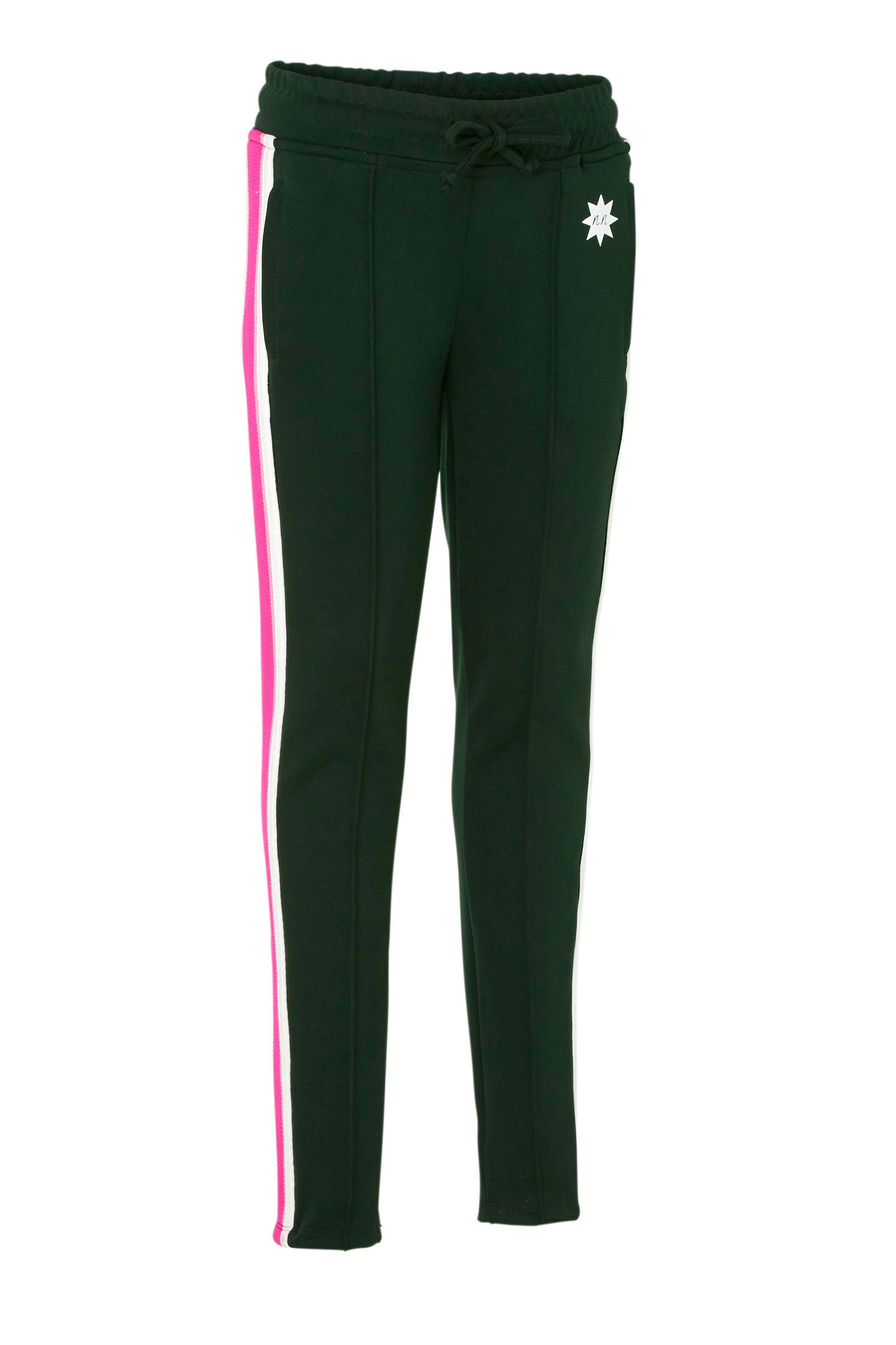 NIK\u0026NIK broek Lucky met zijstreep donkergroen | wehkamp