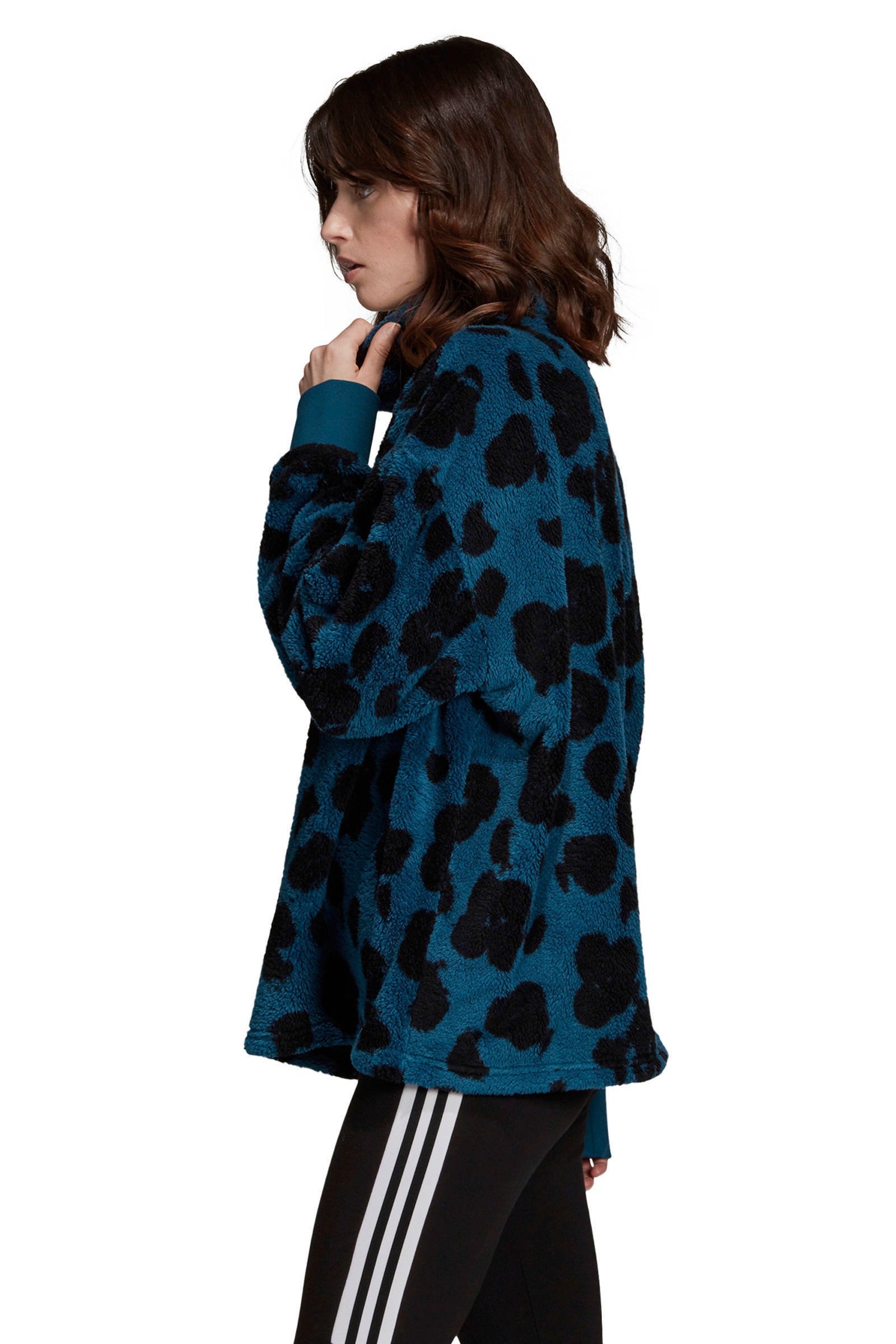 adidas Originals fleece sweater blauwzwart | wehkamp adidas Originals sweater blauw | wehkamp