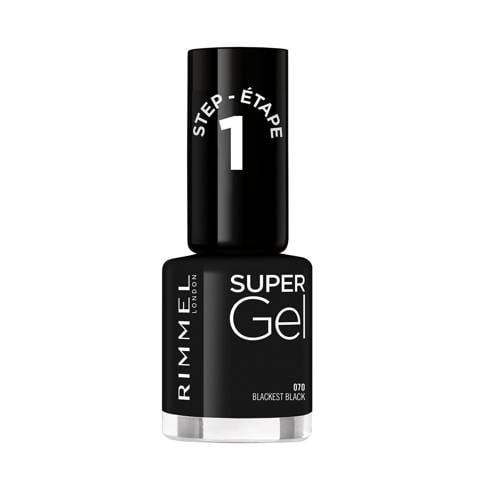 Rimmel London SuperGel nagellak - 070 Blackest Black afbeelding