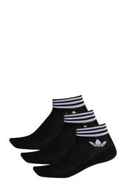 thumbnail: adidas Originals Trefoil enkelsokken - set van 3 zwart