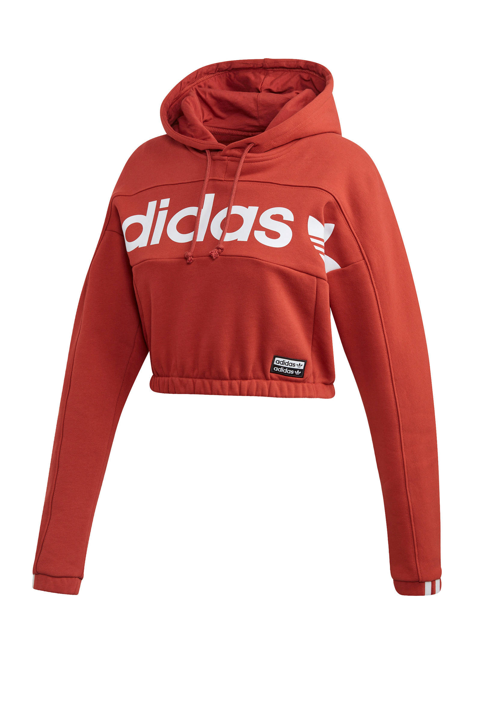 adidas Originals cropped sweater oranje | wehkamp adidas Originals cropped hoodie oranje | wehkamp