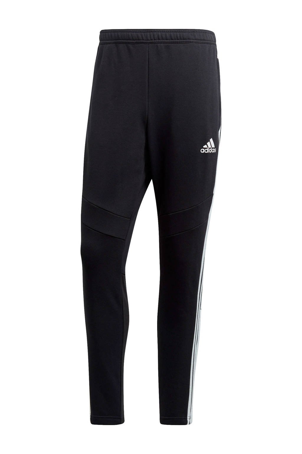 Zwarte heren adidas Performance Senior joggingbroek Tiro 19 ft van katoen met regular fit