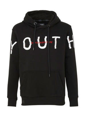 hoodie met tekst zwart
