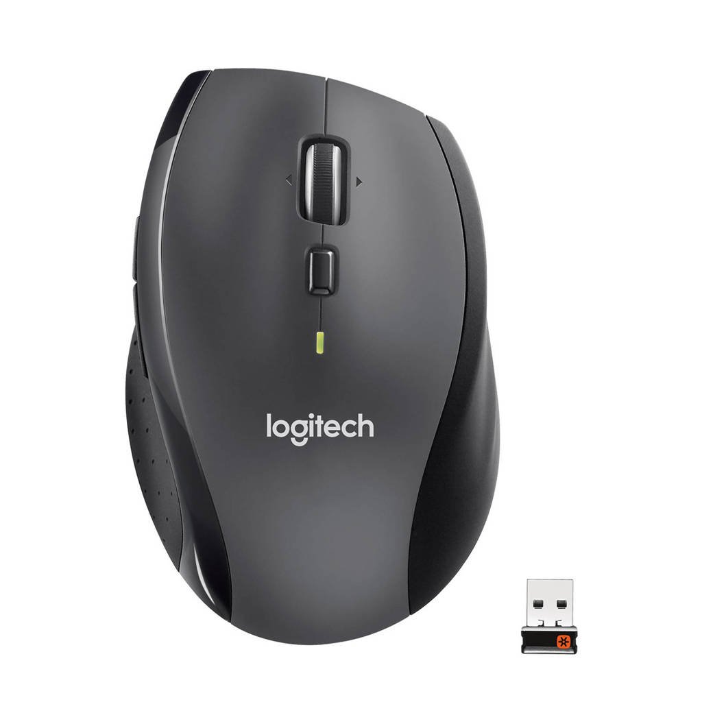 Logitech MARATHON MOUSE M705 muis, Zwart, grijs