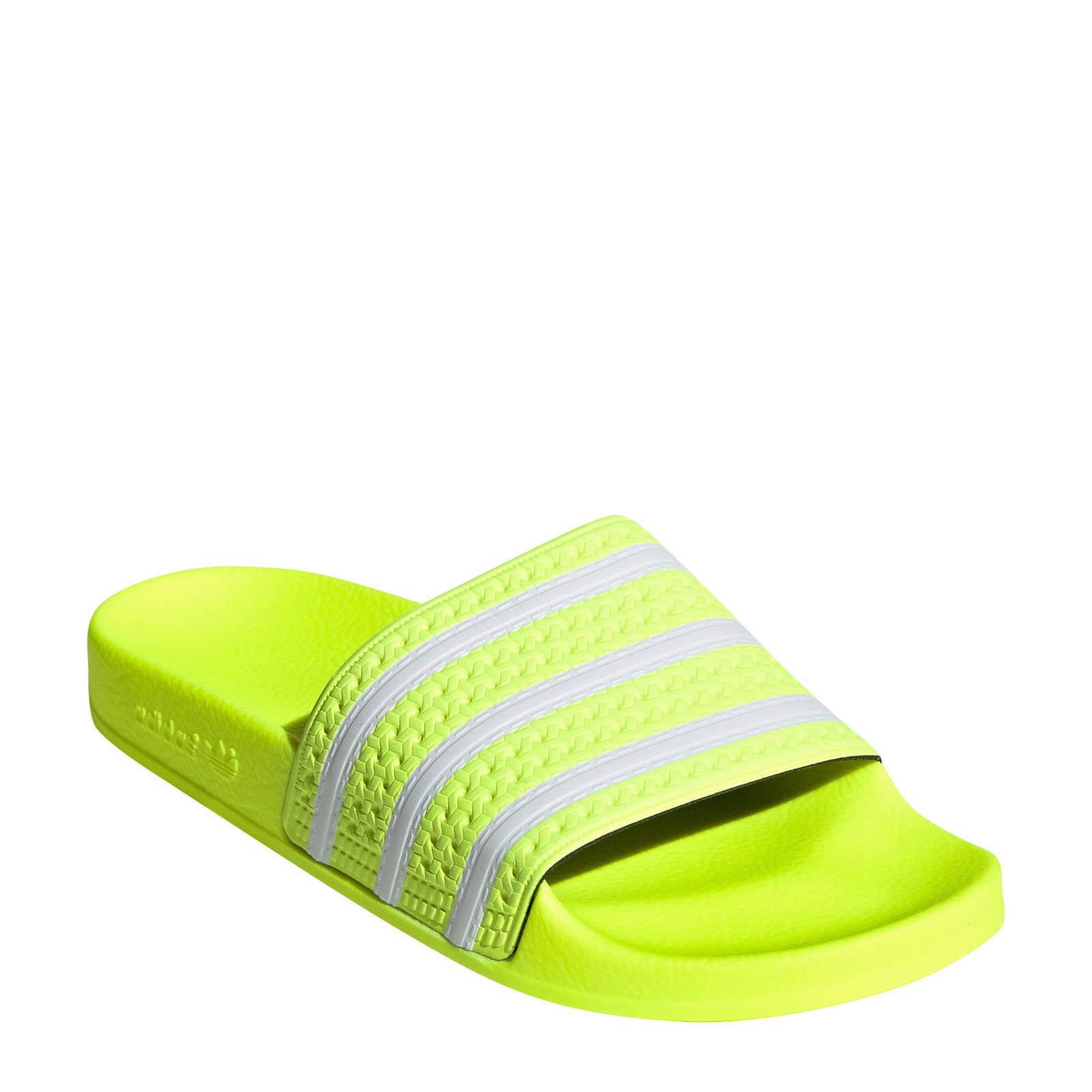 groene adidas slippers heren> OFF-50%