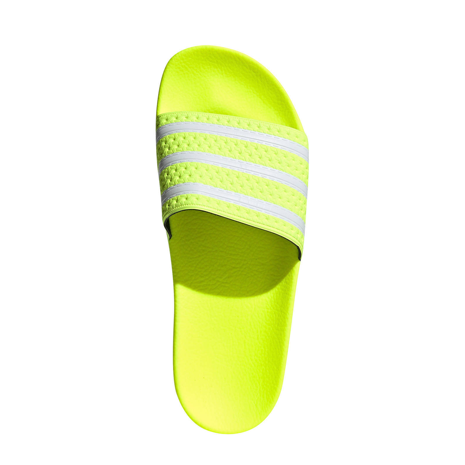 adidas neon slippers
