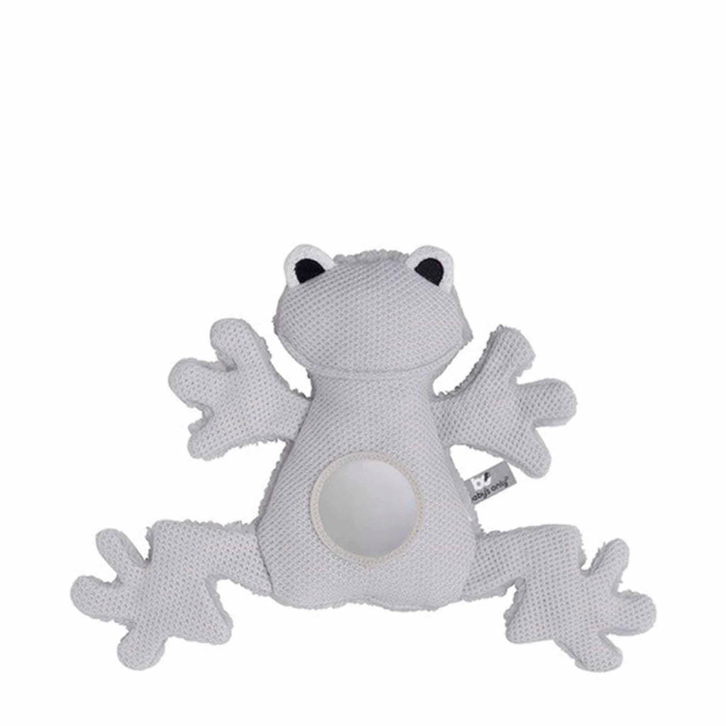 Baby's Only zilvergriijs kikker 35 cm knuffel 35 cm, Zilvergrijs