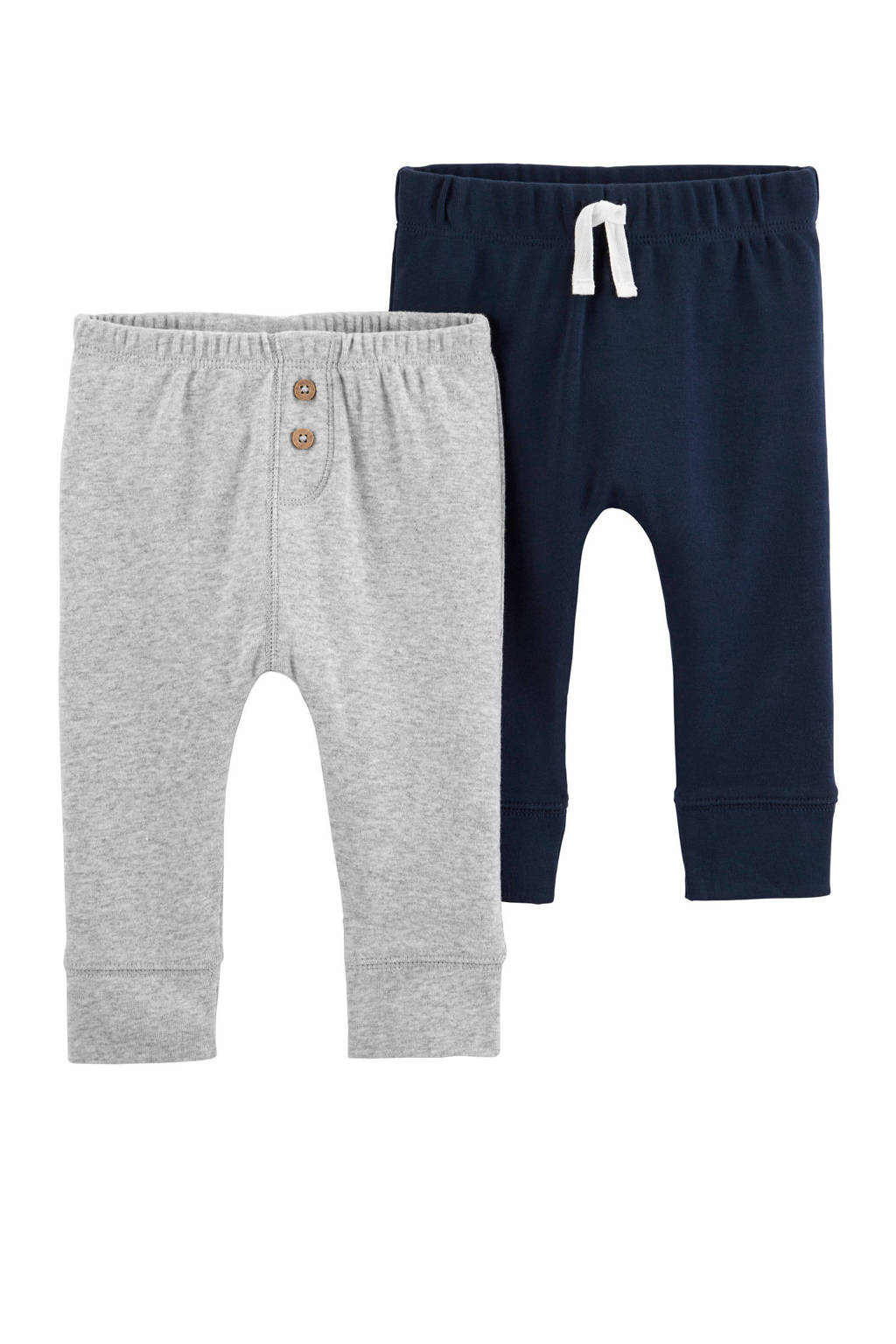 Carter's baby broek donkerblauw/grijs - set van 2, Donkerblauw/grijs