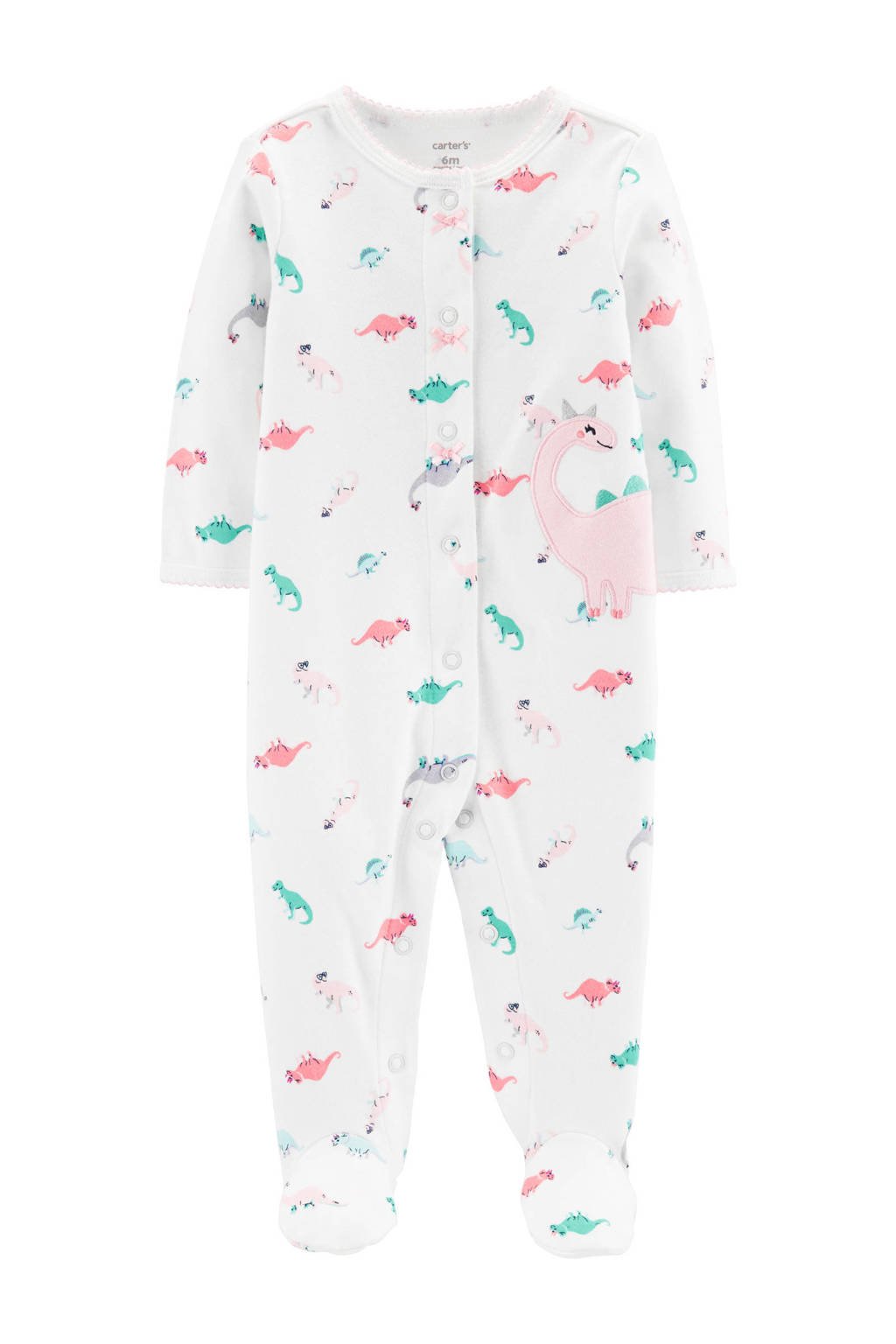 Carter's boxpak met all over print wit, Wit
