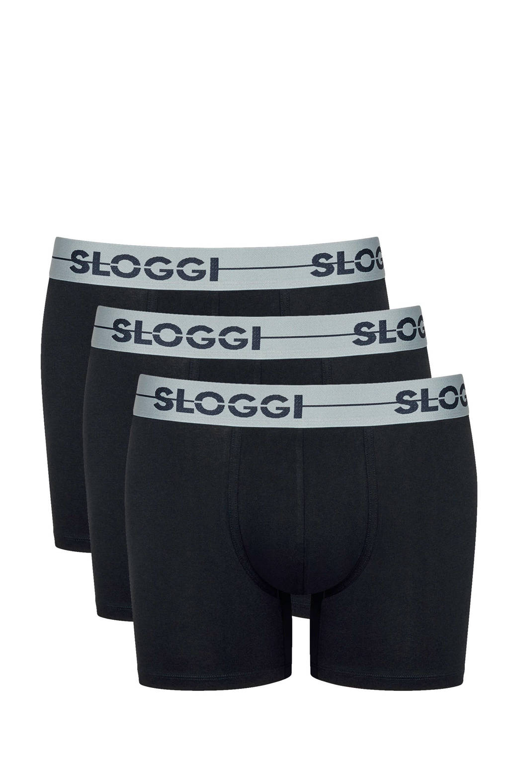 Sloggi Everyday Comfort boxershort (set van 3), Zwart