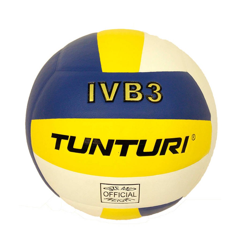 Tunturi Volleybal - Volleybal bal - IVB3, Geel/blauw