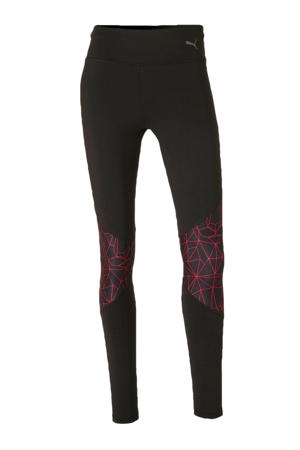 hardloopbroek zwart/roze
