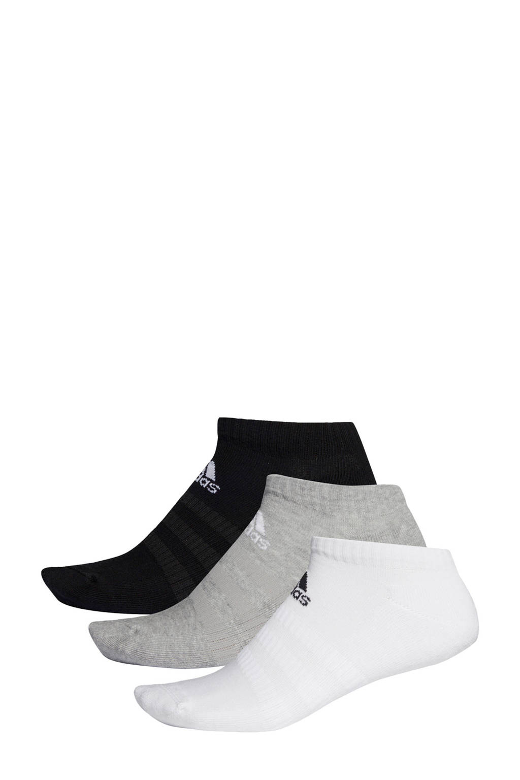 adidas Performance sportsokken - set van 3 zwart/grijs/wit