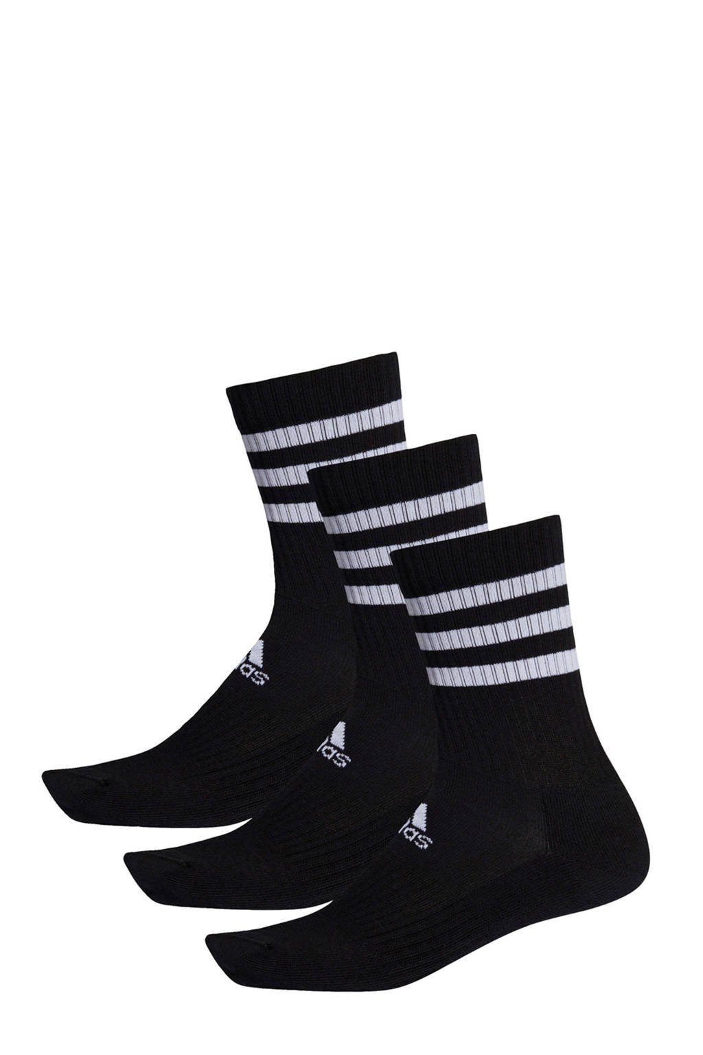 adidas Performance sportsokken - set van 3 wit/zwart, Zwart/wit