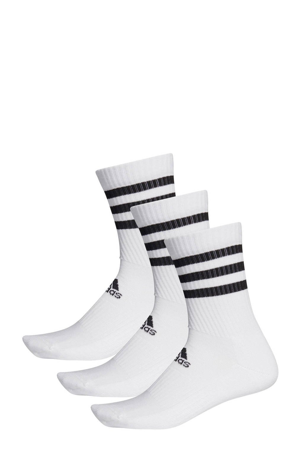 adidas Performance sportsokken - set van 3 wit/zwart