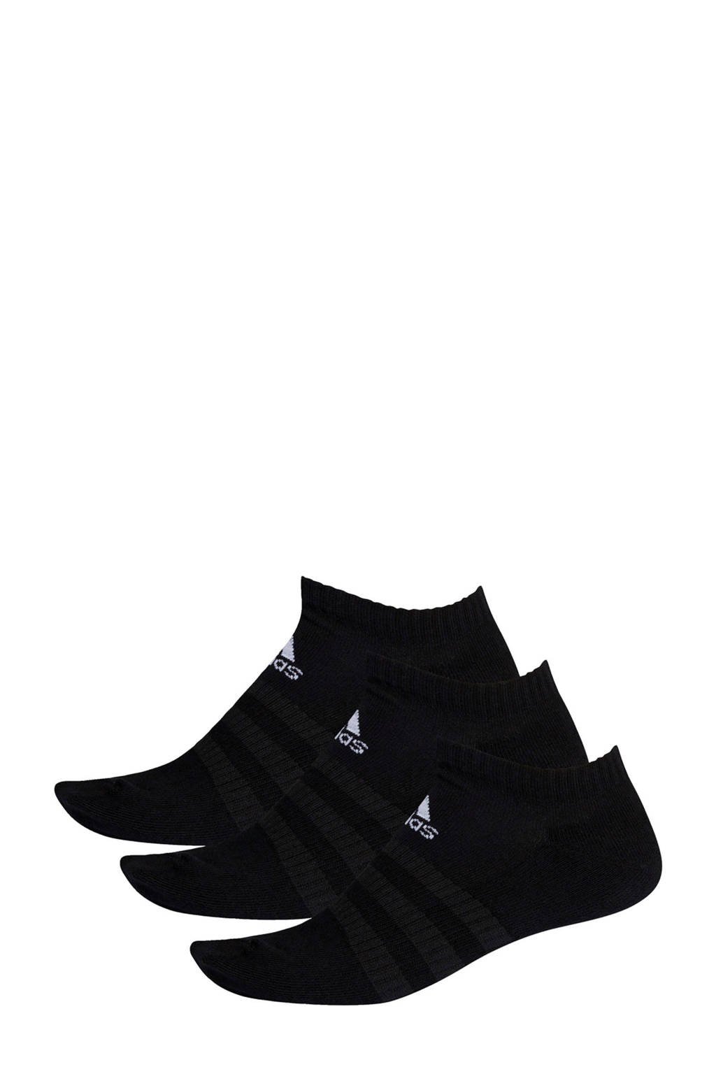 adidas sportsokken (set van 3) zwart, Zwart