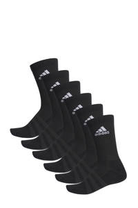 adidas Performance   sportsokken - set van 6 zwart, Zwart