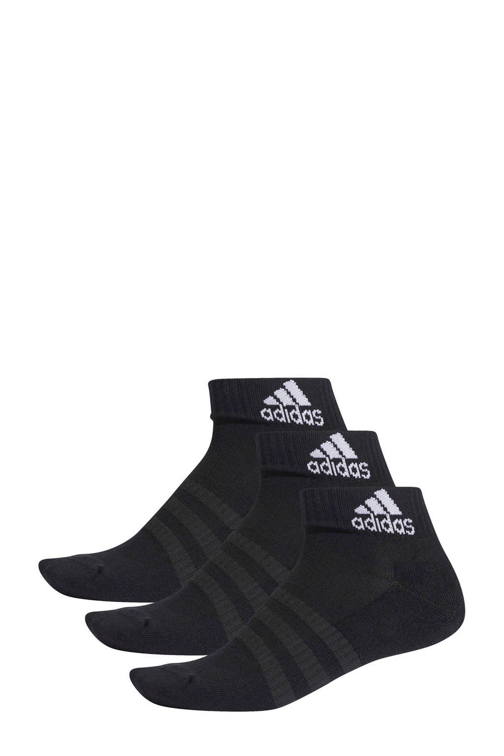adidas Performance sportsokken - set van 3 zwart, Zwart