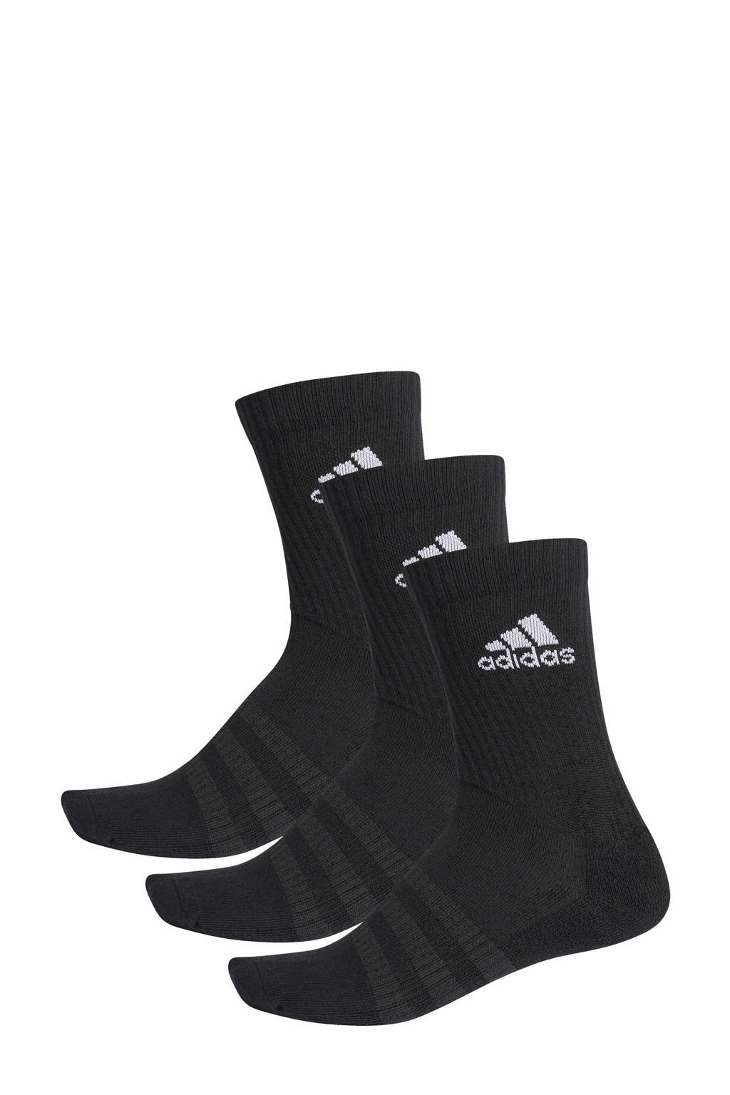 adidas Performance sportsokken - set van 3 zwart, Zwart