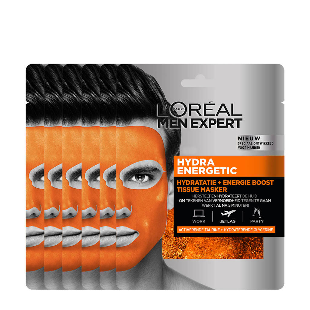 L'Oréal Paris Men Expert Hydra Energetic hydraterend tissue gezichtsmasker