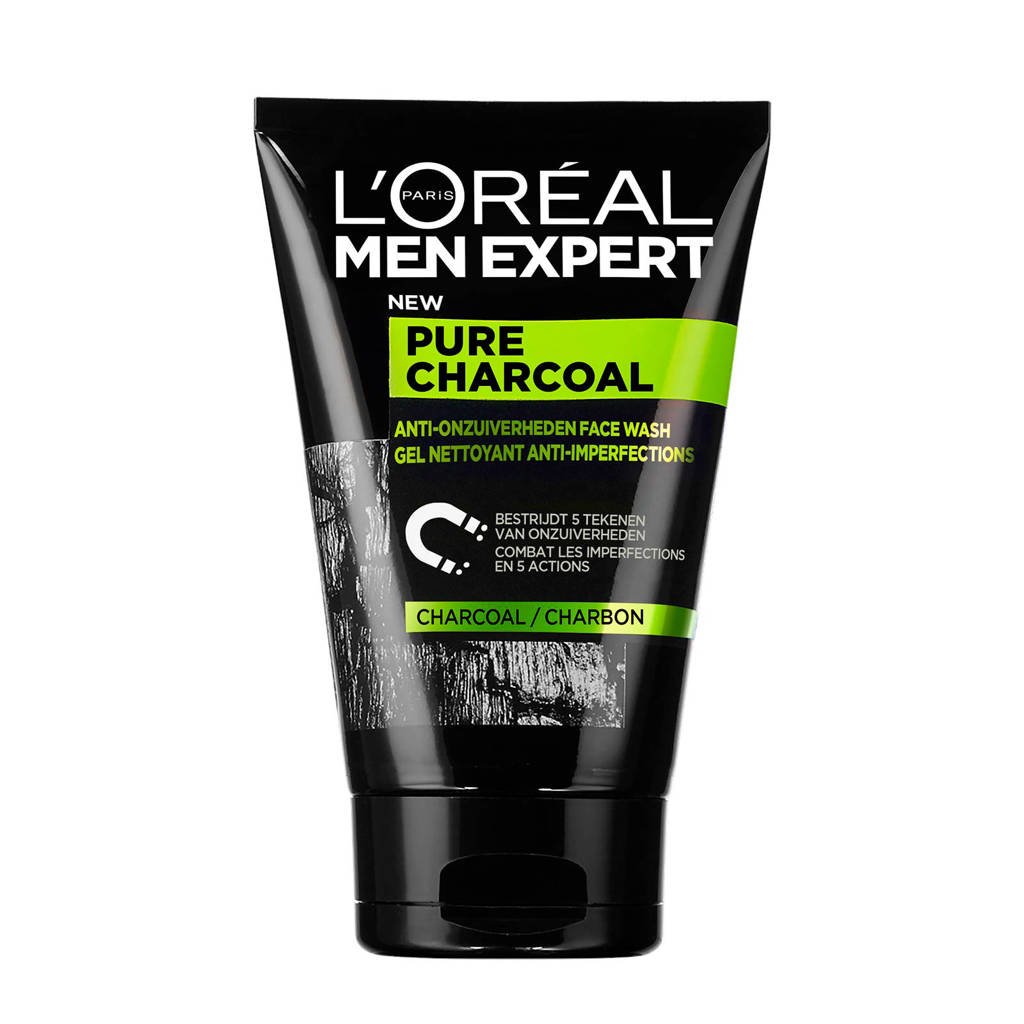 L'Oréal Paris Men Expert Anti-onzuiverheden pure charoal gezichtsreiniger - 100 ml