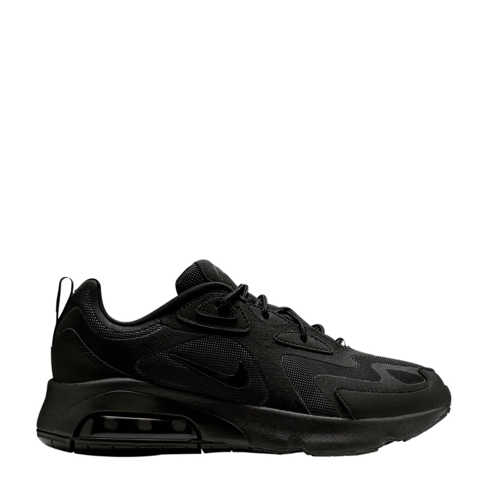 nike air max 200 zwart